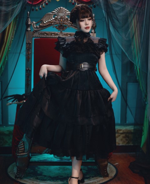เดรสดำ คอสเพลย์ฮาโลวีน