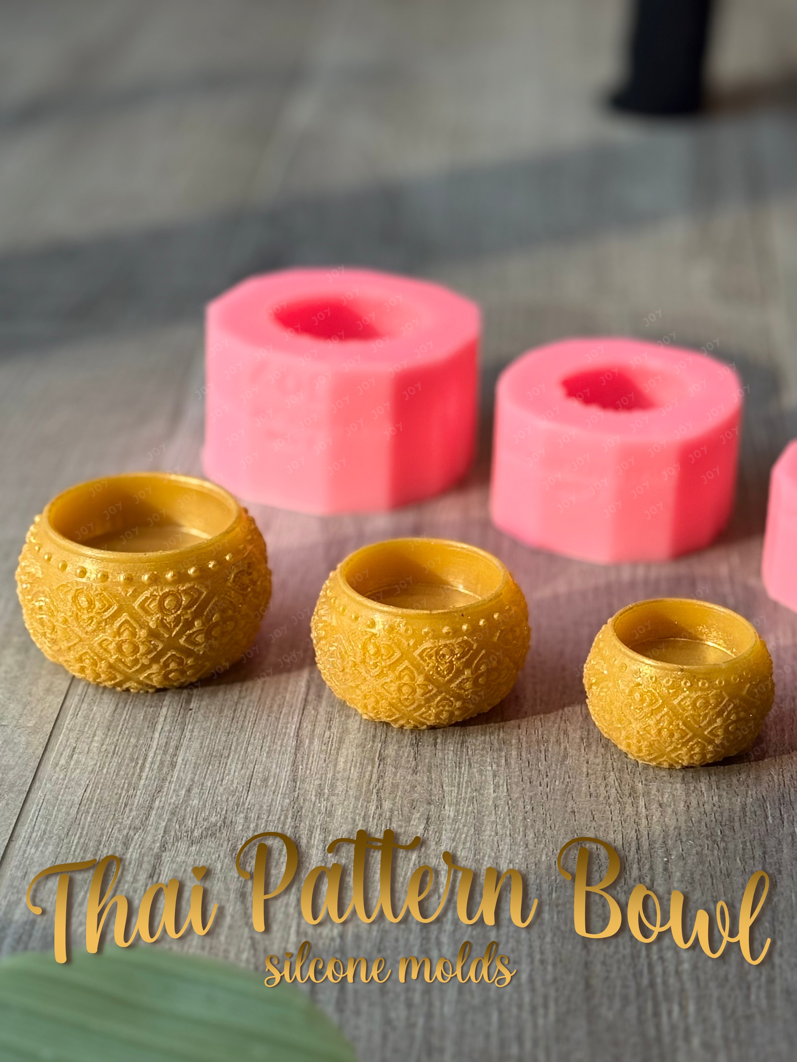 รวมแม่พิมพ์ ขันเงิน ขันทอง ลายไทย ลายคมชัด ทำขนม ทำสบู่ได้