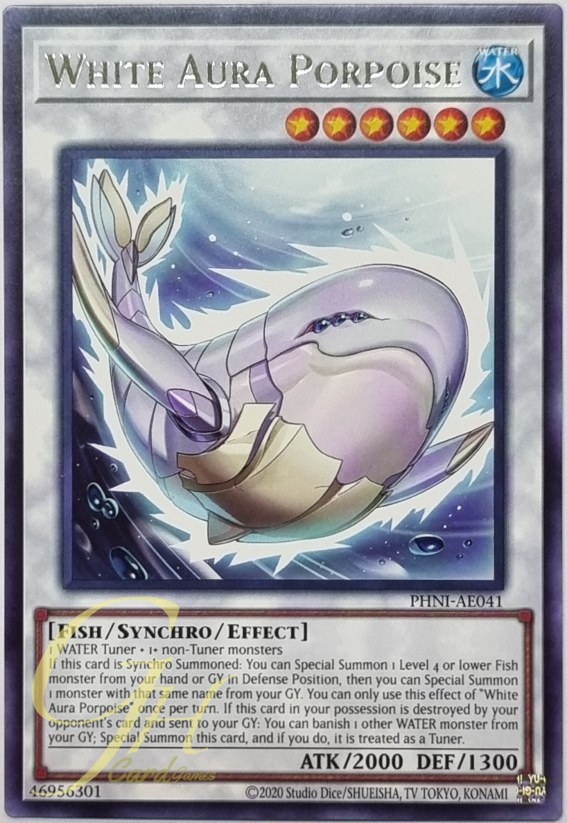 Yugioh [PHNI-AE041] White Aura Porpoise (Rare)