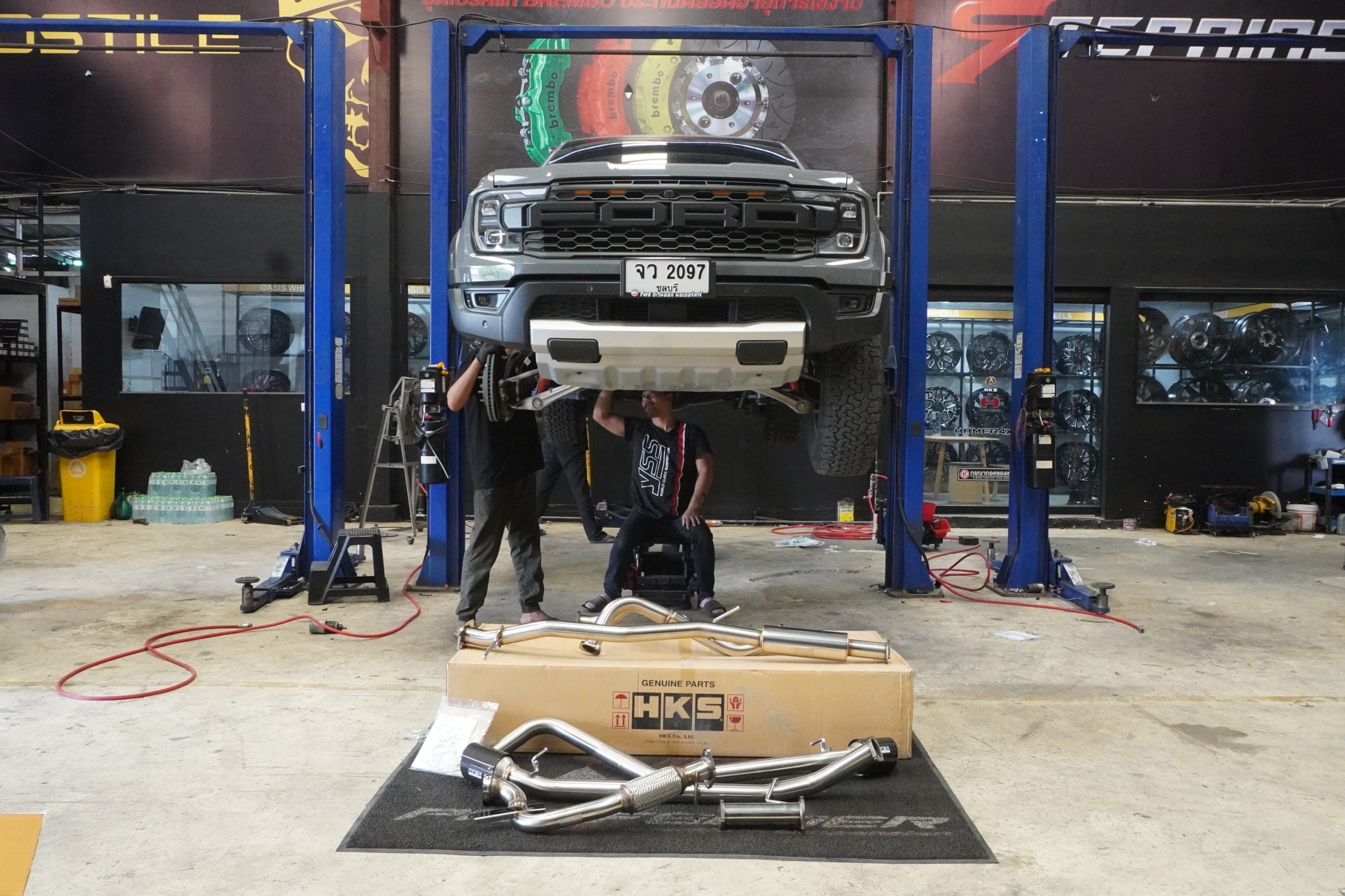 ท่อ HKS พร้อม ดาวไปป์ อดับเตอร์ ใส่ RAPTOR 2.0 ดีเซล ของแท้ FULLSET ที่ STEP9