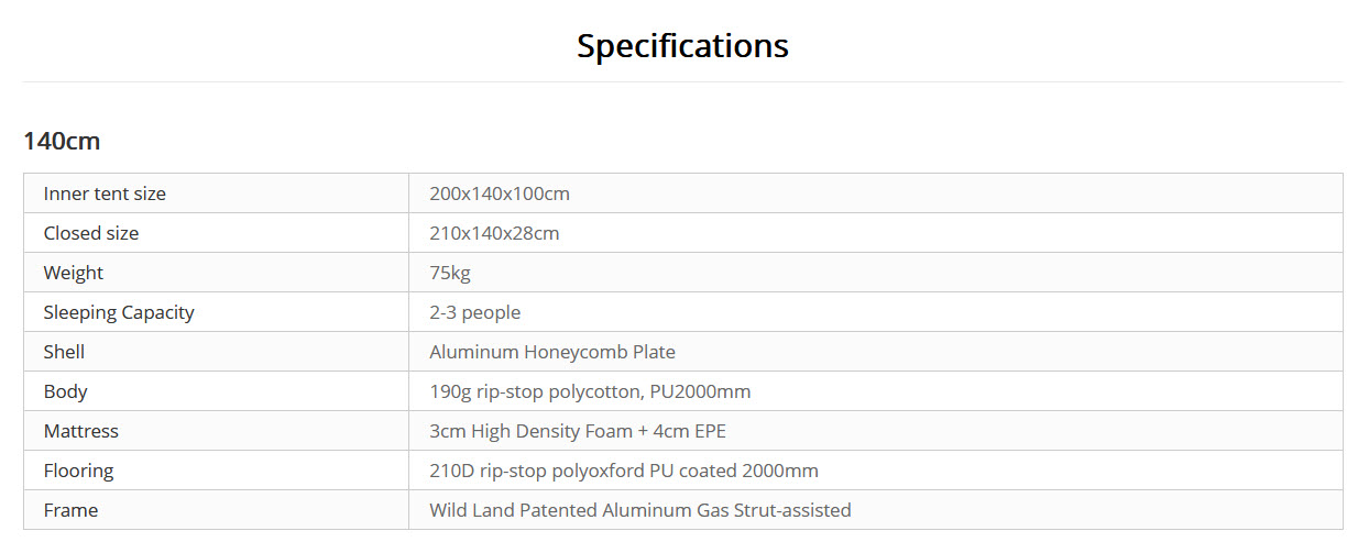 WILDLAND ROCK CRUISER - MaxX Equip เต็นท์หลังคารถ ประเภทหลังคาแข็ง