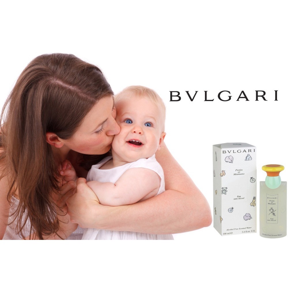 น้ำหอมแท้ BVLGARI PETITS MAMANS EDT EAU DE TOILETTE SPRAY BVLGARI กลิ่นแป้งเด็ก 100 ML TESTER BOX ของใหม่ ไม่มีฝา