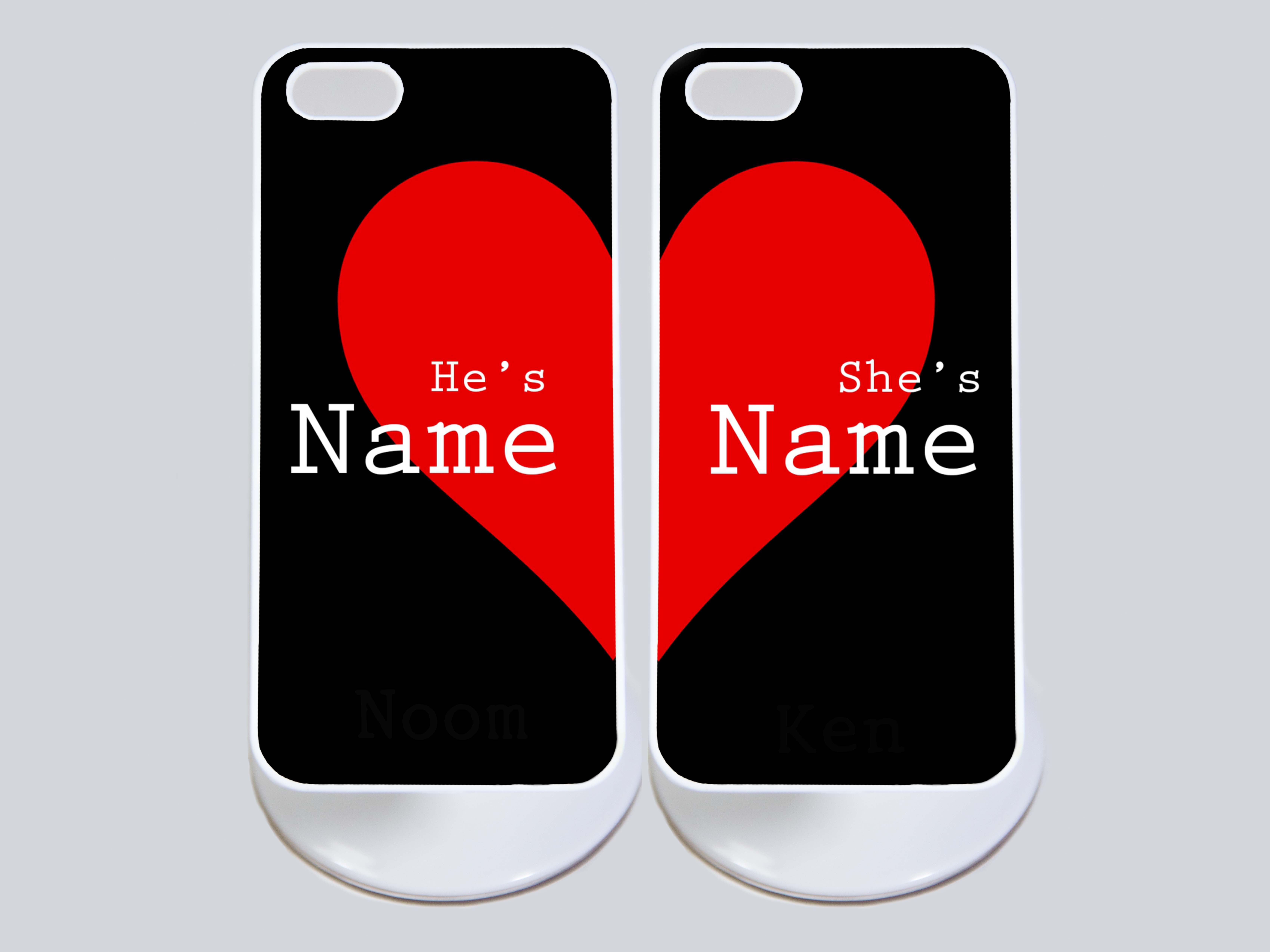 เคสคู่ ลายหัวใจสีแดงคู่