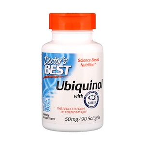 Doctor's Best, Best Ubiquinol, Featuring Kaneka's QH, 50 mg, 90 Softgels