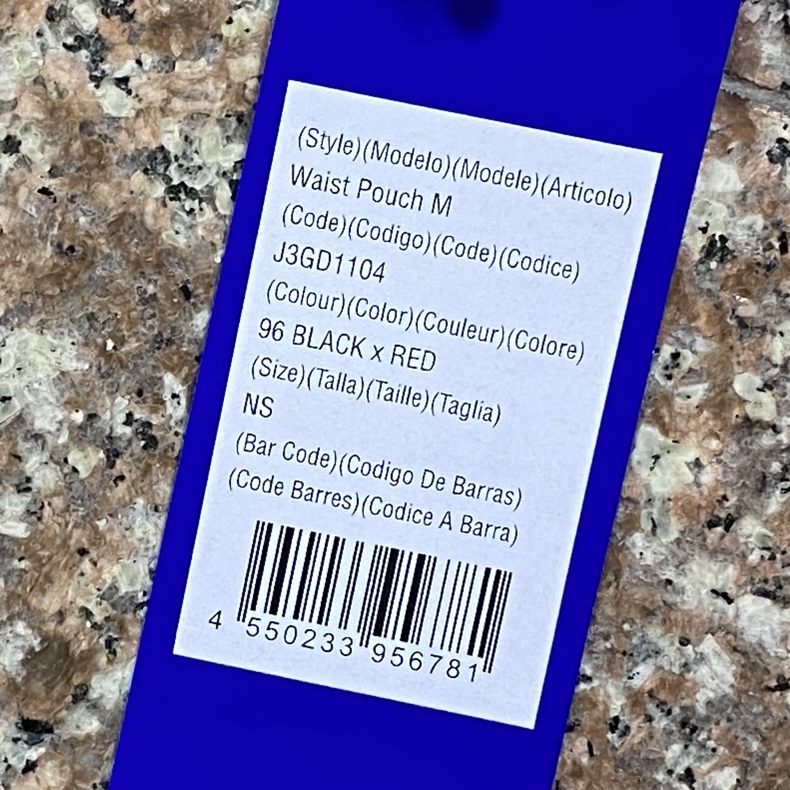 กระเป๋าวิ่ง Mizuno Running Waist Pouch M ‘BLACK/RED’