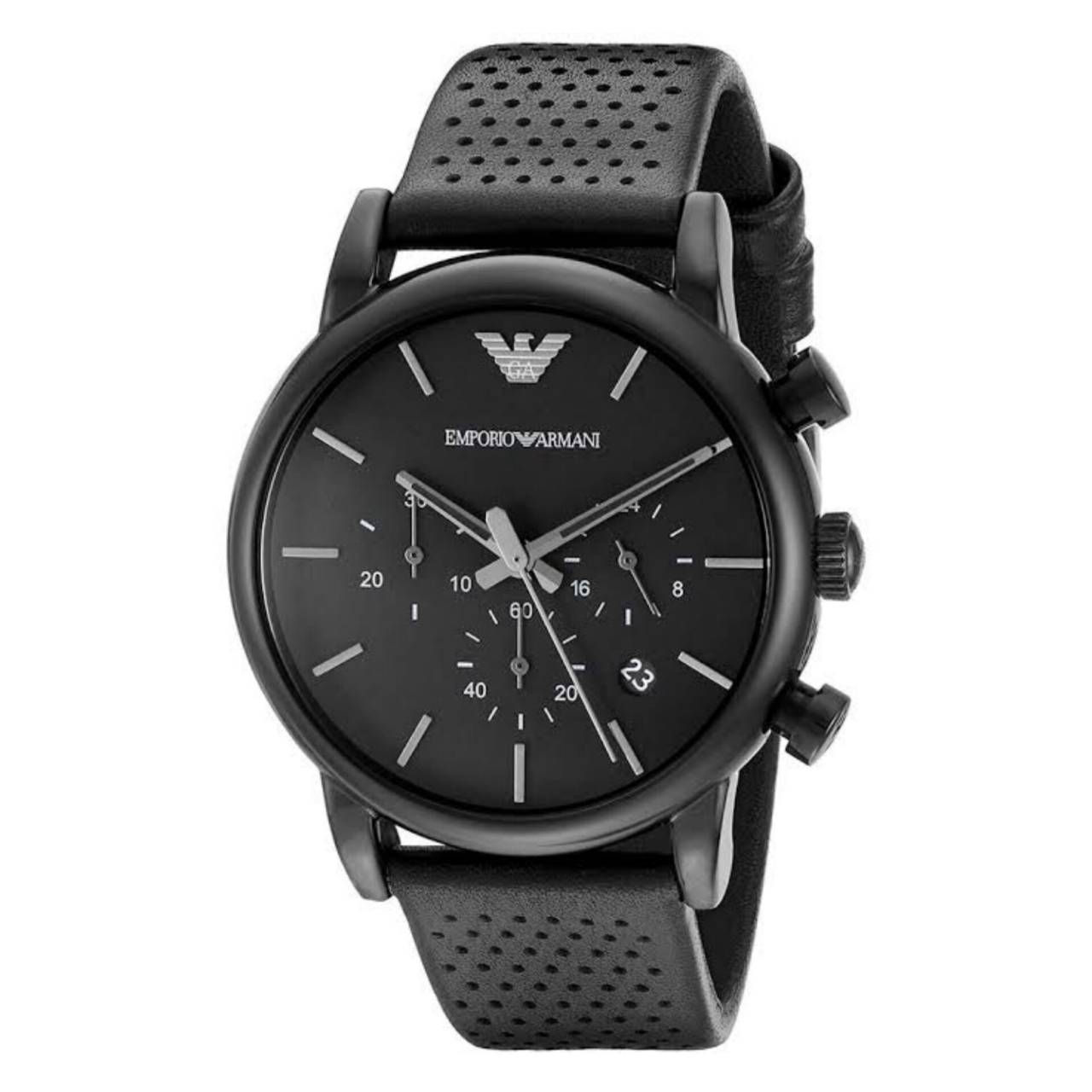 นาฬิกา Emporio Armani Classic Chronograph Black Dial Men's Watch AR1737 Size 41 mm