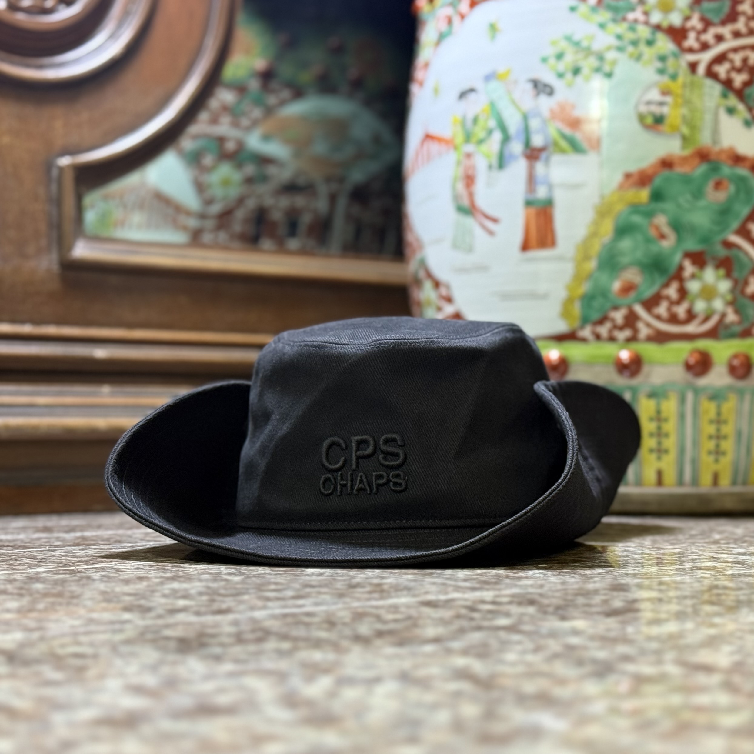 หมวกปีกรอบ CPS CHAPS Black Brim Hat ‘BLACK’