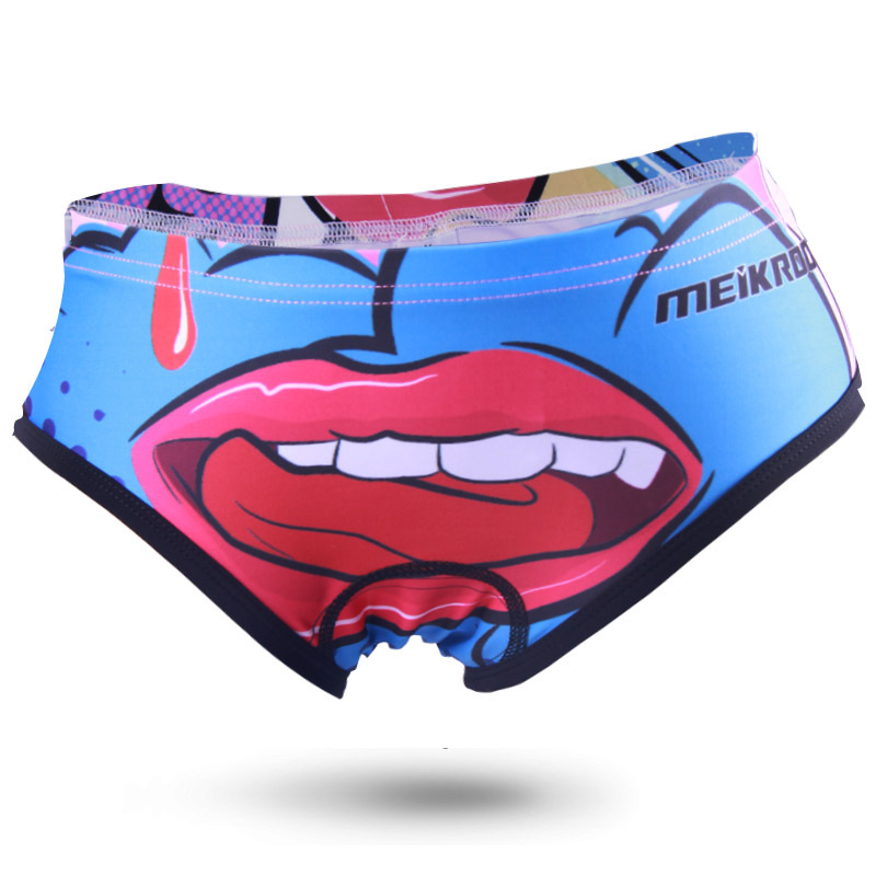 กางเกงจักรยาน ชั้นในเป้าเจล MEIKROO 17 (01) สีน้ำเงิน รูปปาก