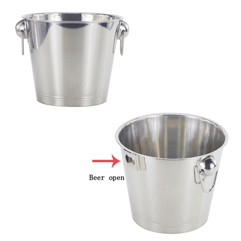 ถังน้ำแข็งสแตนเลสแบบหนา! เหมาะสำหรับร้านอาหาร บาร์ KTV หรือใช้ในบ้าน