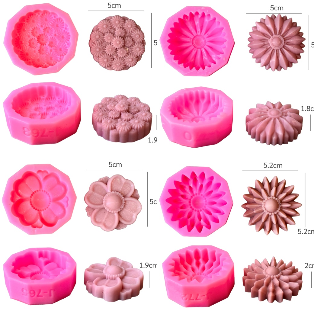 แม่พิมพ์ ดอกไม้ไทย 4 แบบ ทำอะลัวได้ 3.5cm และ 5cm