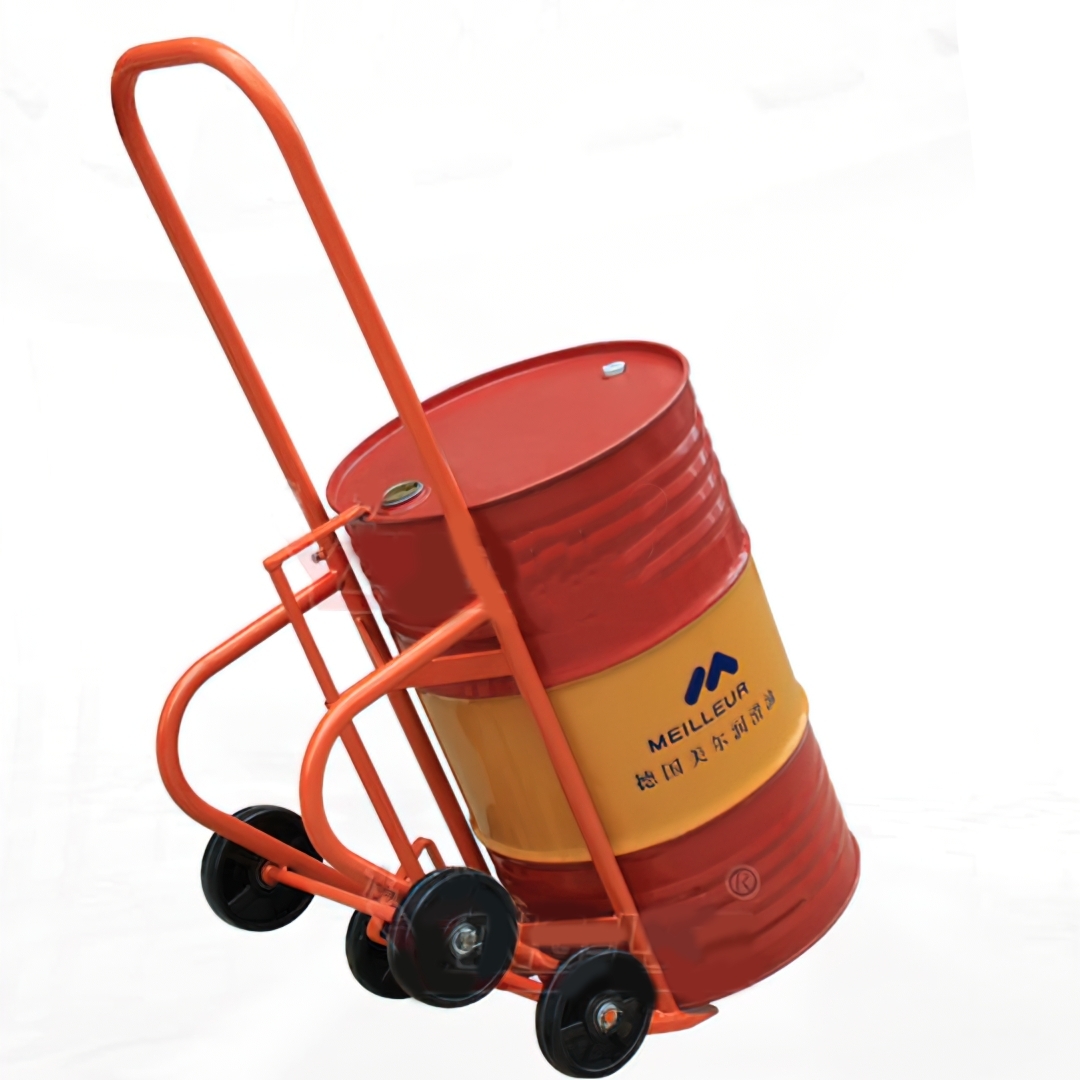 รถเข็นรุ่น DF20 โครงเหล็กแข็งแรง พร้อมยกถัง ความจุได้สูงสุดที่ 350 KG. สามารถเท่ของเหลวได้สะดวก เข็นขึ้นลงสะดวก