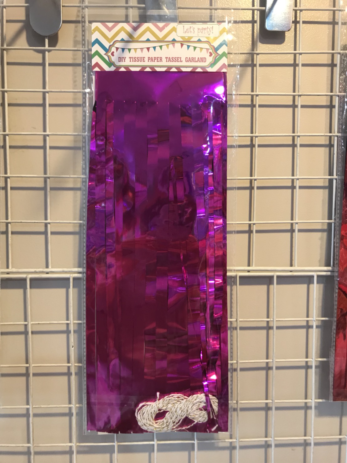 พู่กระดาษสีม่วงเงา 5ชิ้นต่อ1แพ็ค