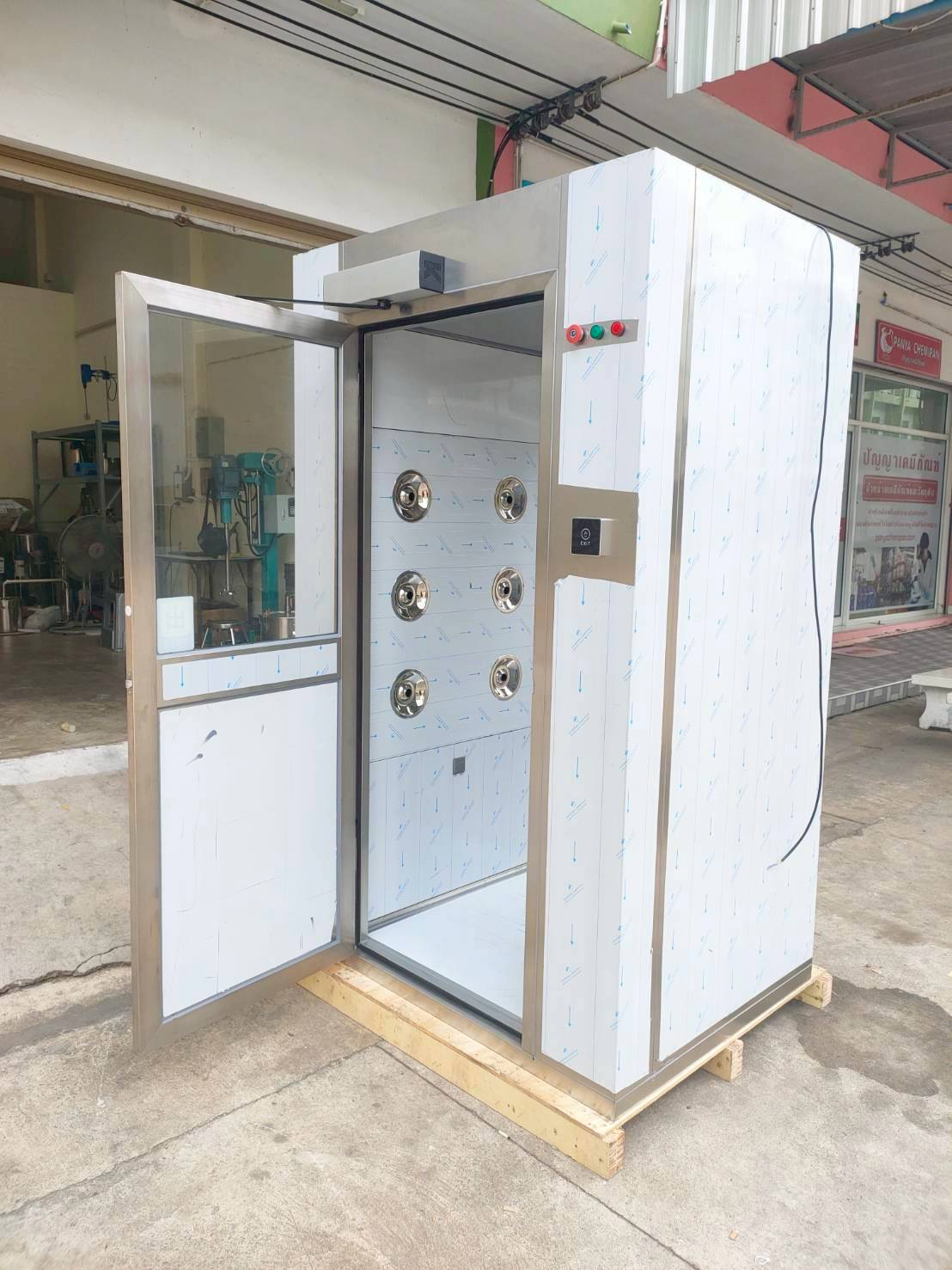 ตู้เป่าลมทางเข้าห้องคลีนรูม Air Shower BFS-FLS