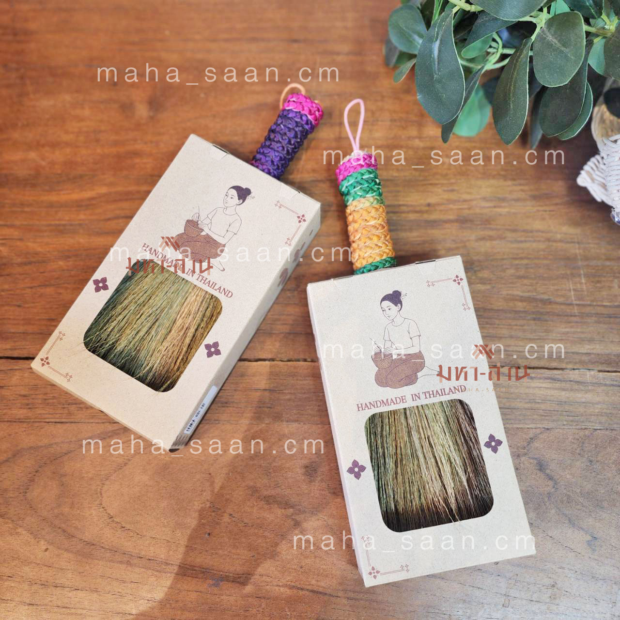 ไม้กวาดเล็ก แฮนด์เมด ของฝากพร้อมกล่อง แปรงทําความสะอาด ปัดฝุ่น 🪥 Mini Broom Stick