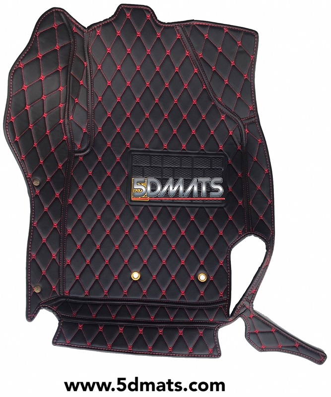 พรมปูพื้นรถยนต์ พรม6D VIP หนาพิเศษ VIOS (ปี2007-2012) สีดำด้ายแดง +แผ่นปูท้าย 4ชิ้น เต็มคัน