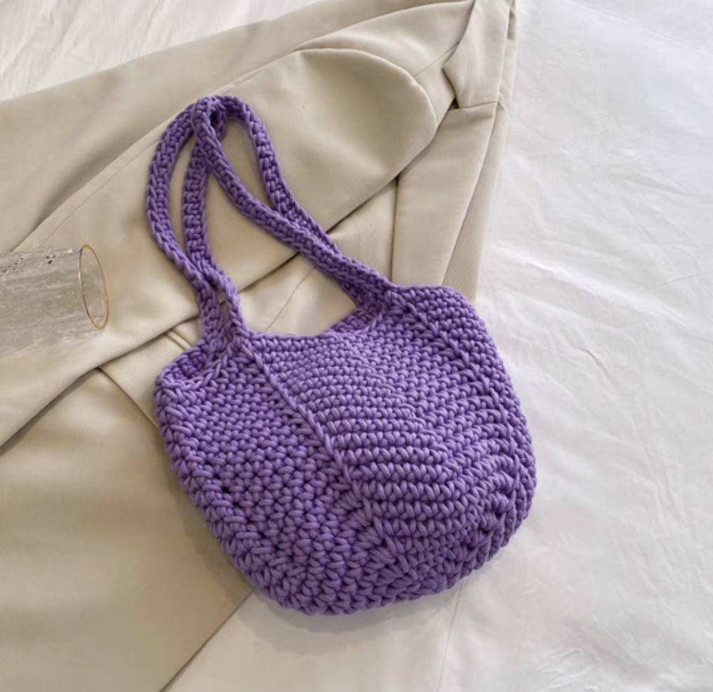 กระเป๋าถัก กระเป๋าสี กระเป๋าแฟชั่น กระเป๋าสะพายข้าง กระเป๋าคาเฟ่ 👝