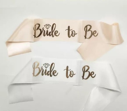 สายสะพาย Bride to be สายสะพายสละโสดอุปกรณ์สละโสด ปาร์ตี้สละโสด สวยมากๆ