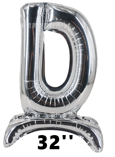 32'' D Stand Foil Balloon /ลูกโป่ง32 นิ้ว ตัว D ตั้งพื้น