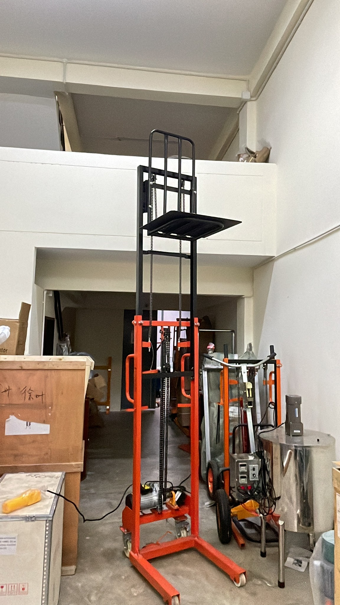 🌈รถเข็นยกของไฟฟ้า เข็นง่ายสะดวก ยกของได้สูงถึง 200 กิโลกรัม ปรับขึ้นลงด้วยระบบไฟฟ้า 1800w Electric Stacker DD1