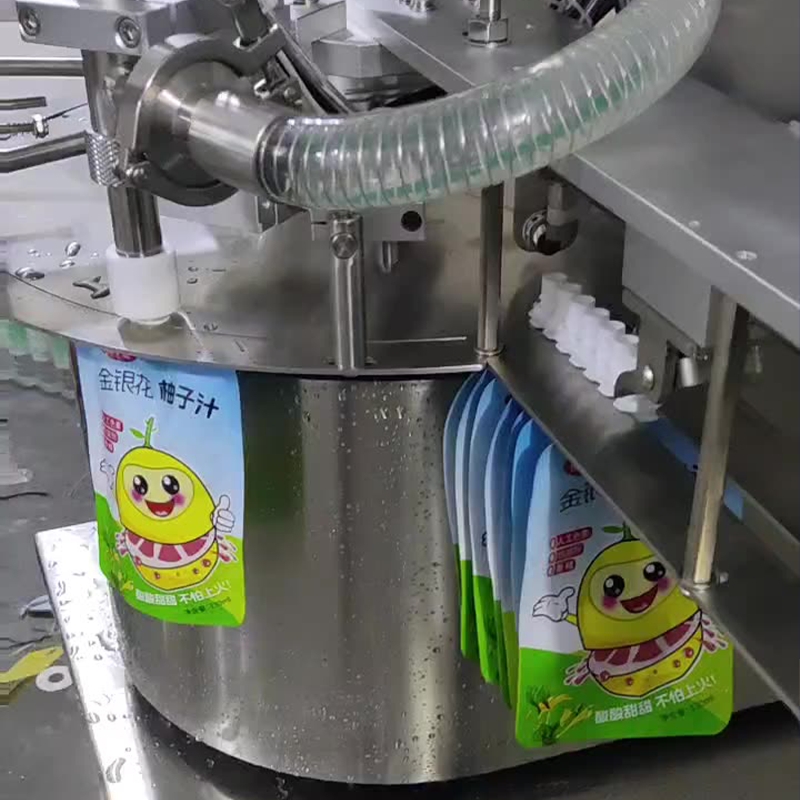 เครื่องบรรจุและปิดฝาอัตโนมัติ รุ่น JSK สำหรับถุงบรรจุแบบมีจุ 23726