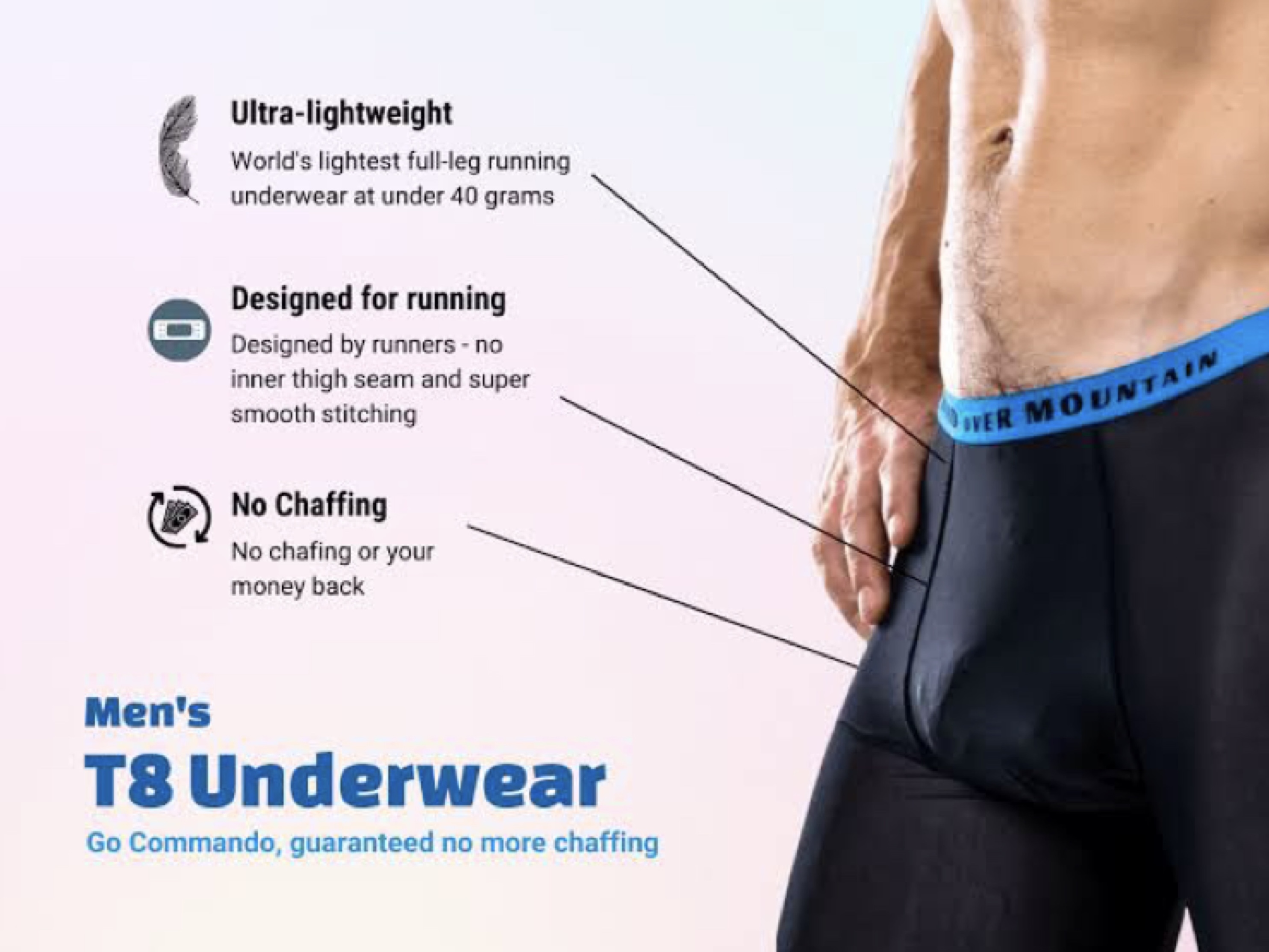 กางเกงใน วิ่ง T8 Commandos V2 Running (XS,S,M)