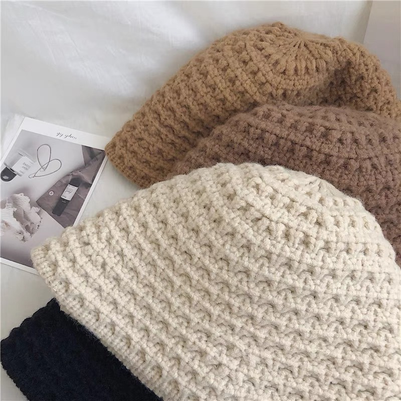 พร้อมส่งจากไทย หมวกบัคเก็ต หมวกถัก หมวกสาน หมวกเกาหลี หมวกขนนุ่ม👒