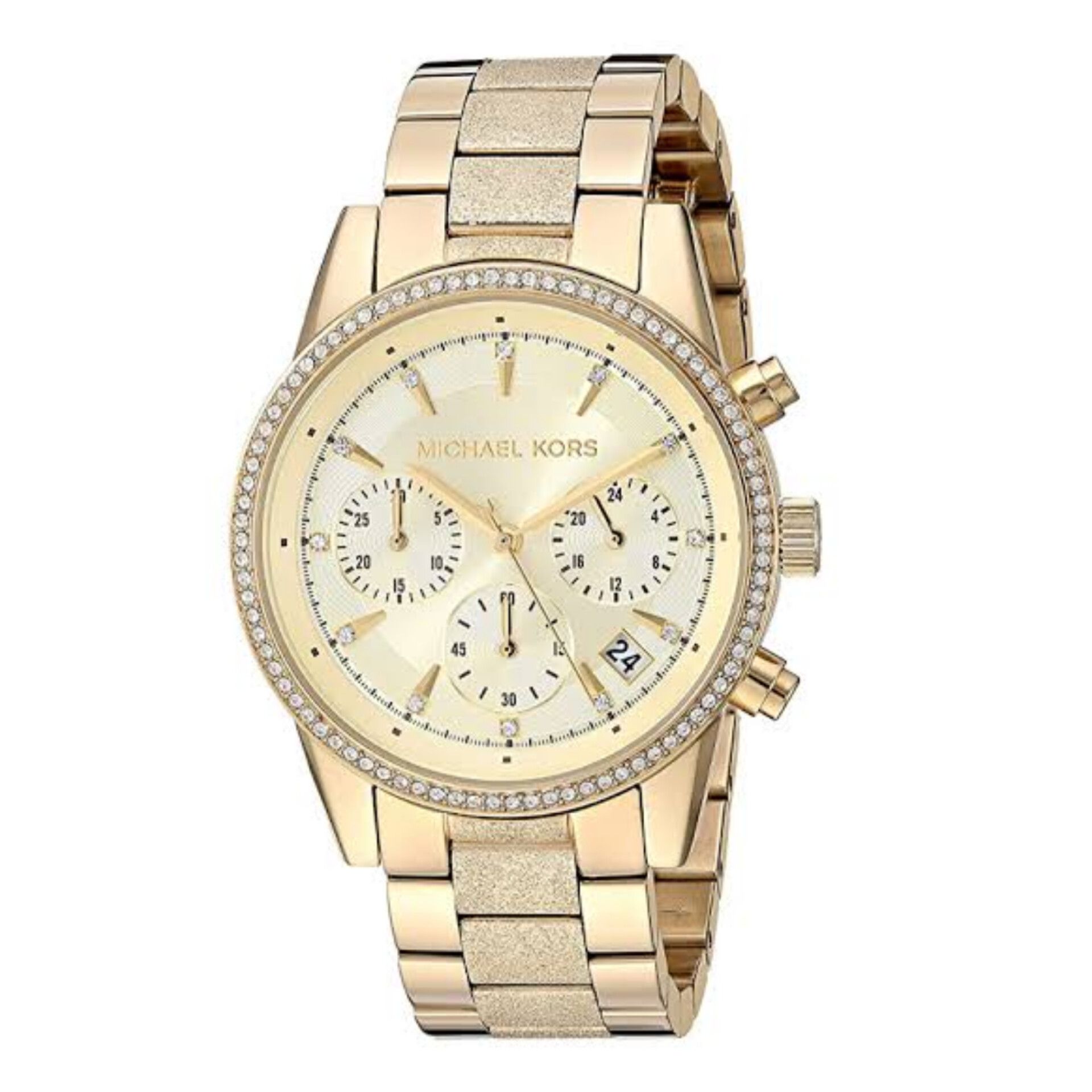 นาฬิกา Michael Kors Gold-Tone Women's Ritz Stainless Steel MK6597 Size 37 mm
