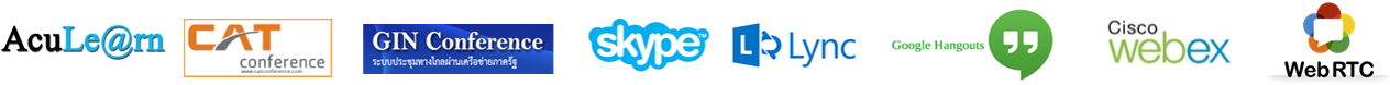 Aculearn, Cat Conference, Gin, Skypr, Lync, Webex, WebRTC