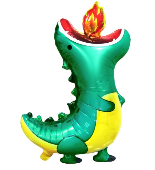 ลูกโป่งฟอยล์มังกร สีฟ้า / Foil Balloon Dragon