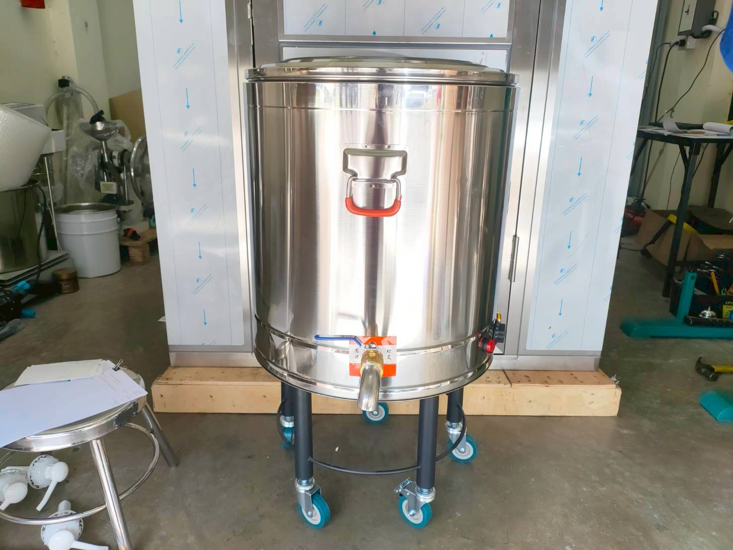 หม้อต้มทำความร้อนไฟฟ้า BC-DPS 🌟 พร้อมหัวก๊อก+ล้อเลื่อน! 😍