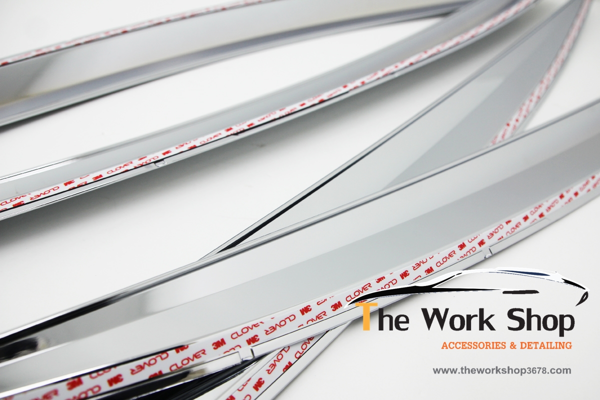 Chrome Door Visor for Rio 5 Door ( กันสาดแบบโครเมี่ยม )