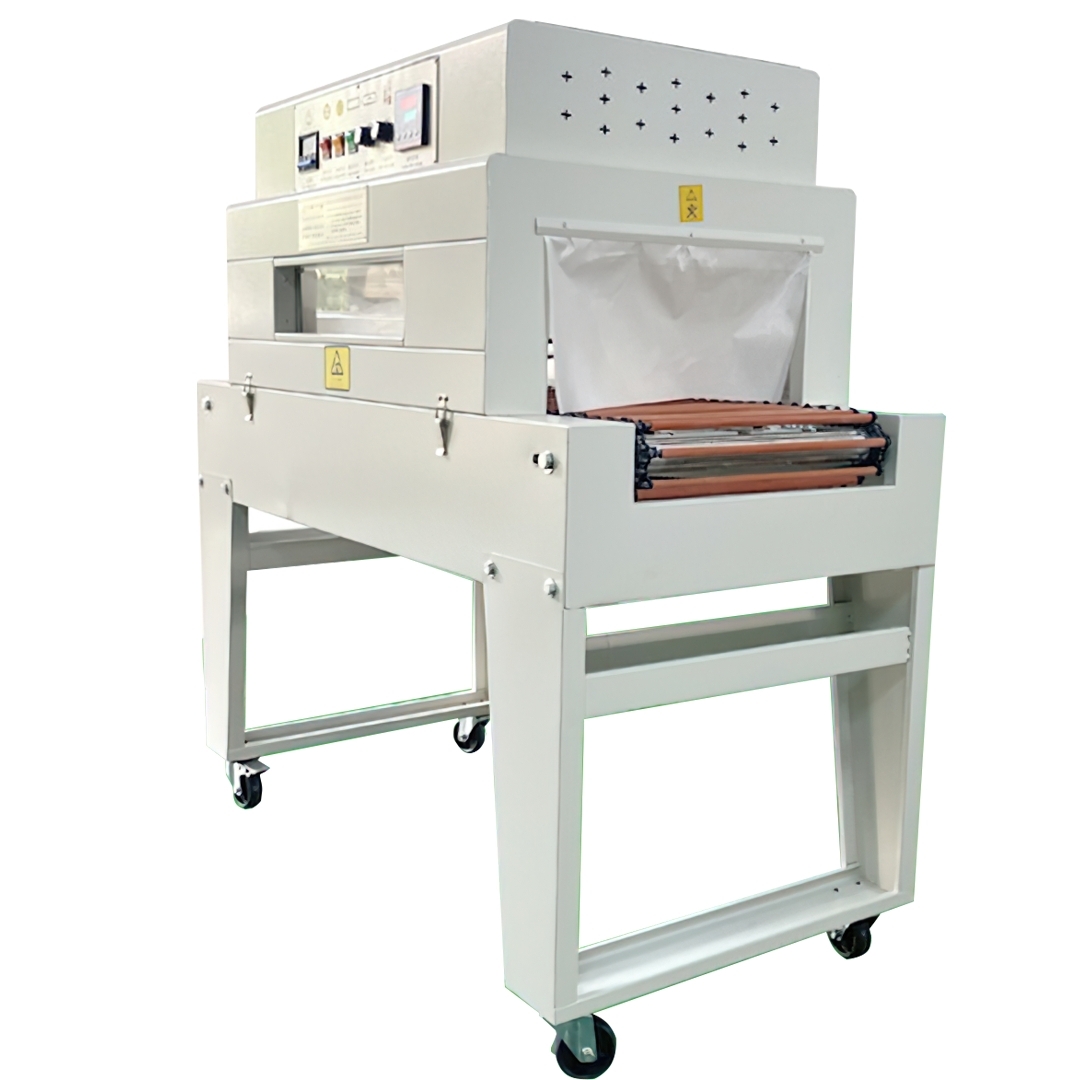 13979 เครื่องตัดฟิล์มกึ่งอัตโนมัติและเครื่องอบฟิล์มสินค้า รุ่น 450L/BG-BSN4020 (ราคาครบชุด)