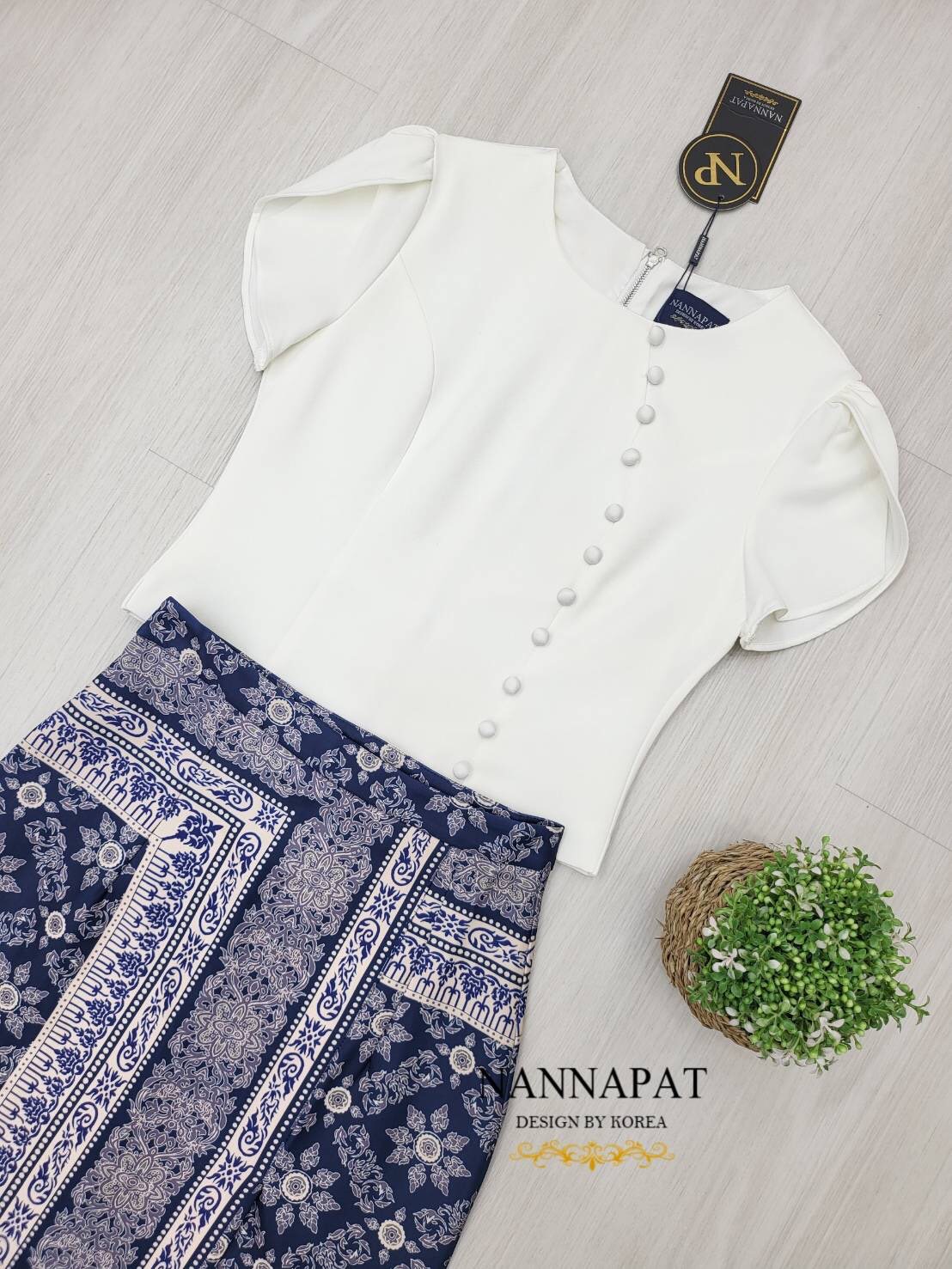 setเสื้อกับกระโปรงไทย