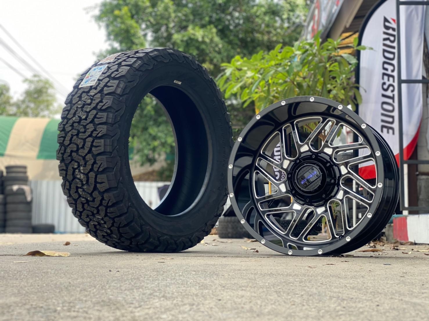 #ล้อออฟโรด #MT232 ขอบ20 กว้าง12 ออฟ-44 6/139.7 ยาง #BF 275/55-20 #KO2