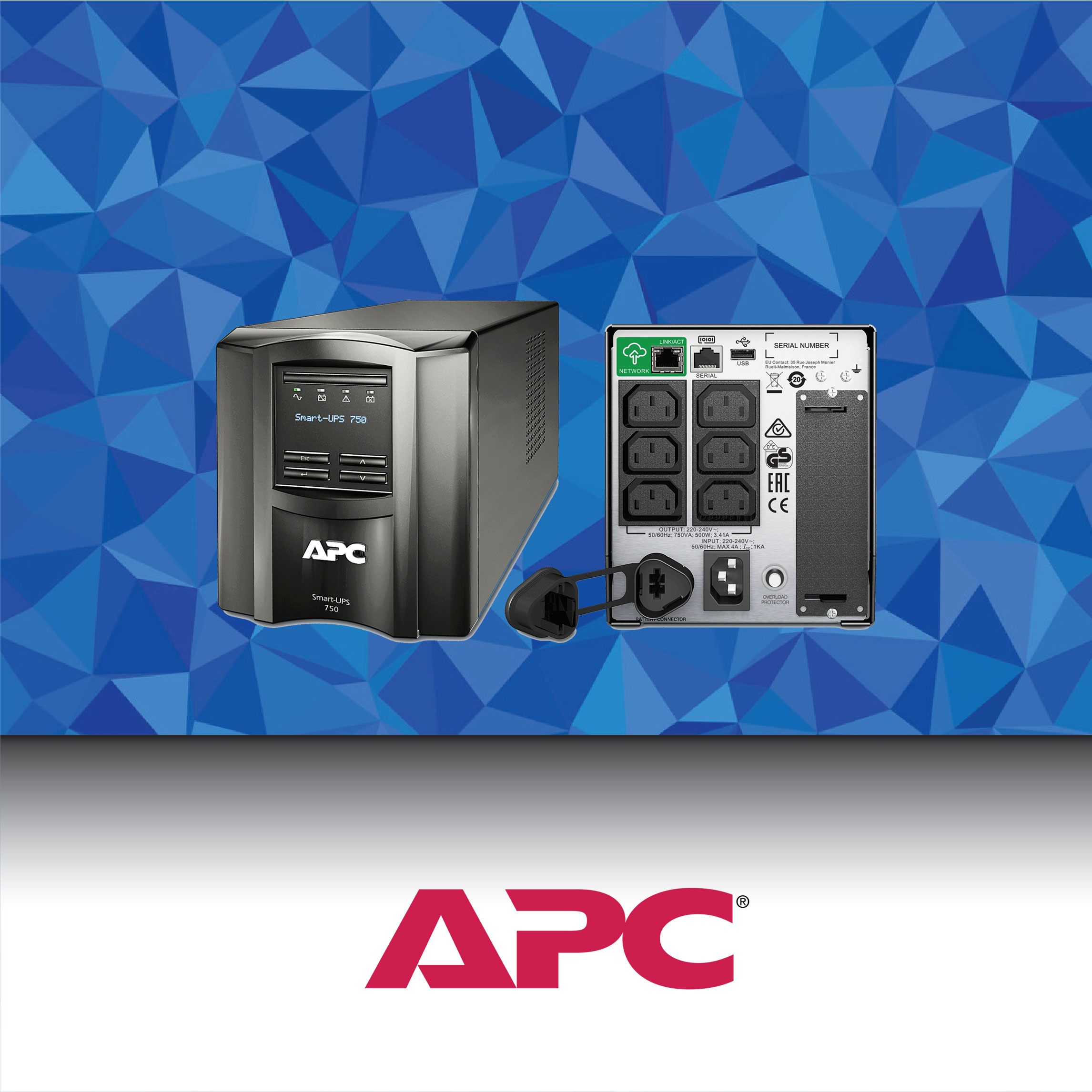 APC Smart-UPS 750VA LCD 230V with SmartConnect [P/N SMT750IC] ขาย UPS | จำหน่าย UPS | ร้านขาย UPS