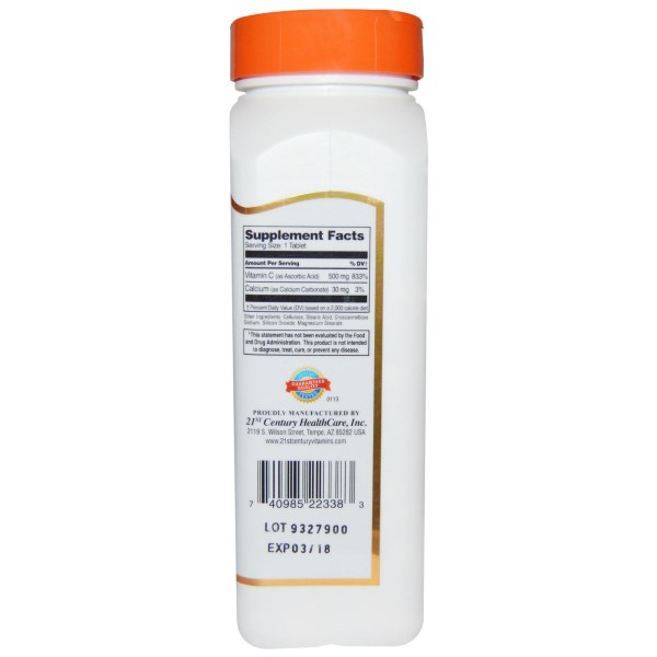 21st Century, C-500, 250 Tablets