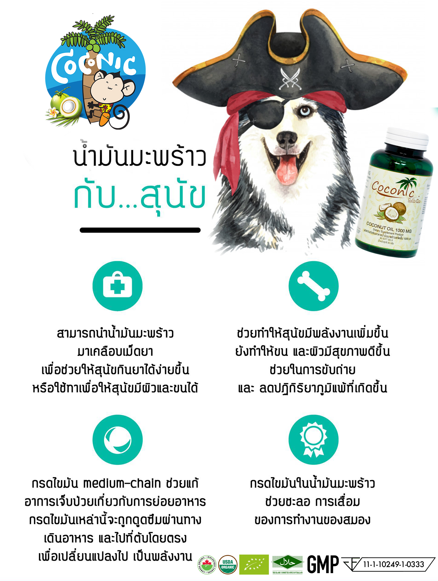 น้ำมันมะพร้าว soft gel