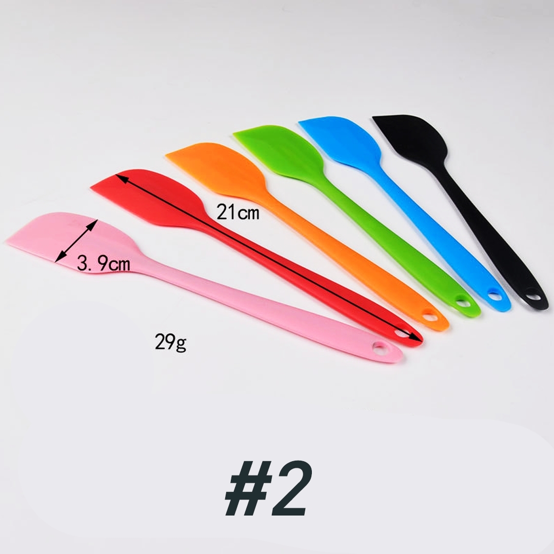 🌈ไม้พายซิลิโคนไร้รอยต่อ ชนิดทึบ ชุดไม้พายซิลิโคน พายยางซิลิโคน พายทำขนม