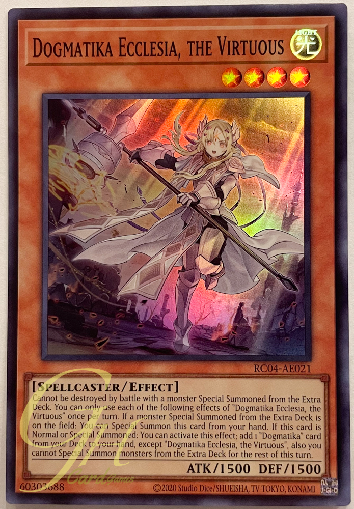 Yugioh [RC04-AE021] Dogmatika Ecclesia, the Virtuous (Super Rare)