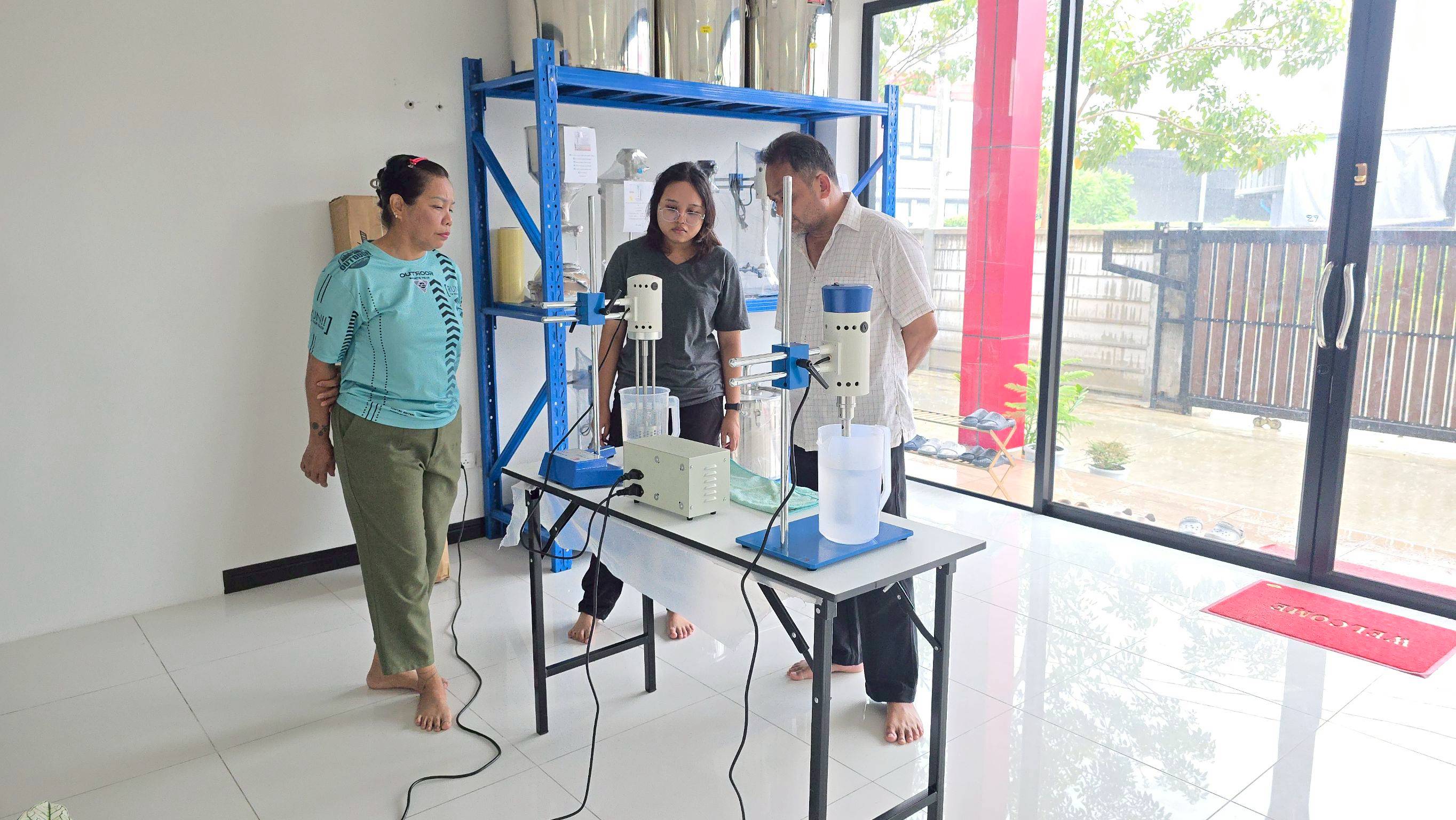 🌈เครื่องปั่น รุ่น FJ HOMOGENIZER โฮโมจิไนเซอร์ ปั่นของเหลว โลชั่น ครีม แรงเฉือนละเอียด