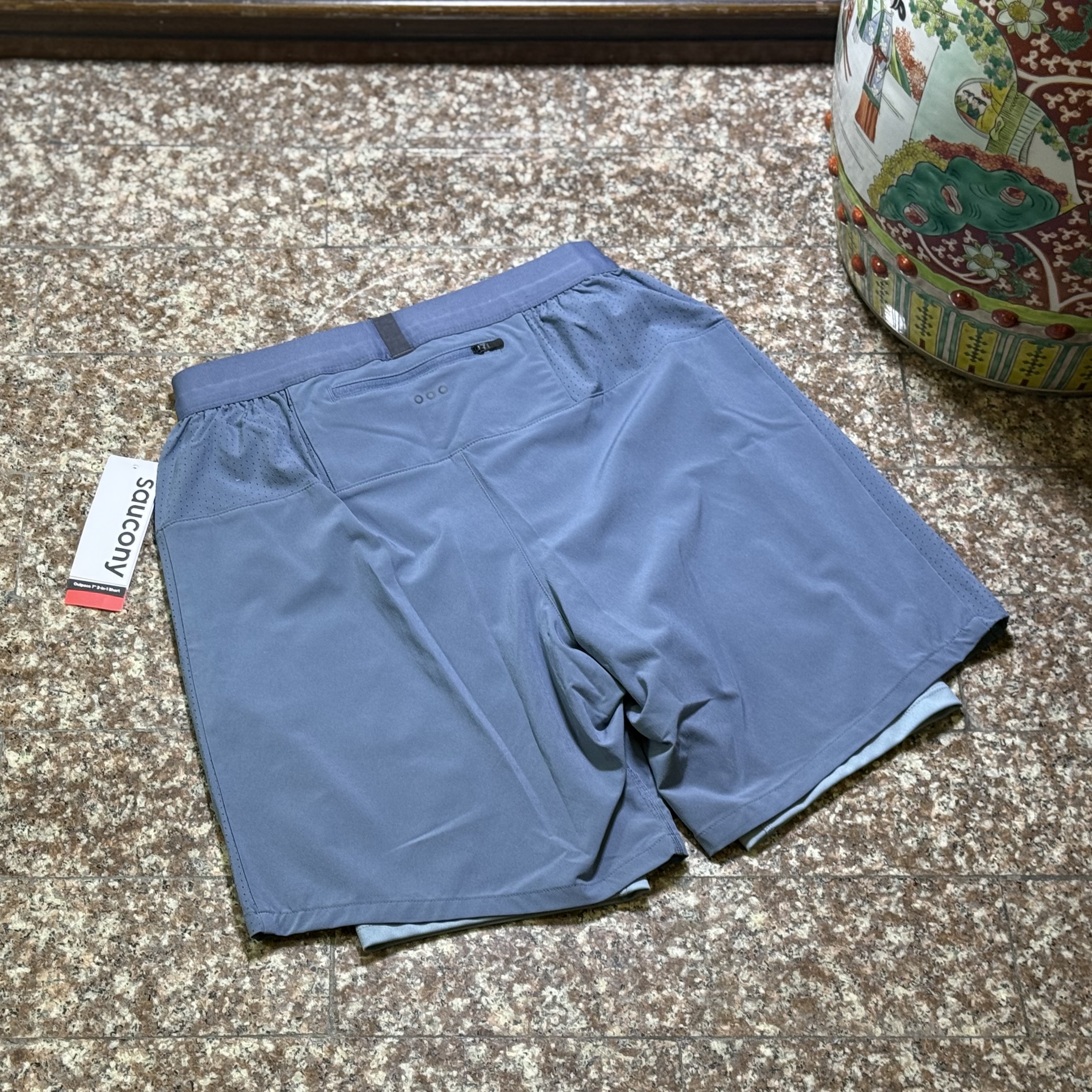 กางเกงวิ่ง Saucony Outpace 2-in-1 7” Running Shorts ‘BLUE’ (S,XL)