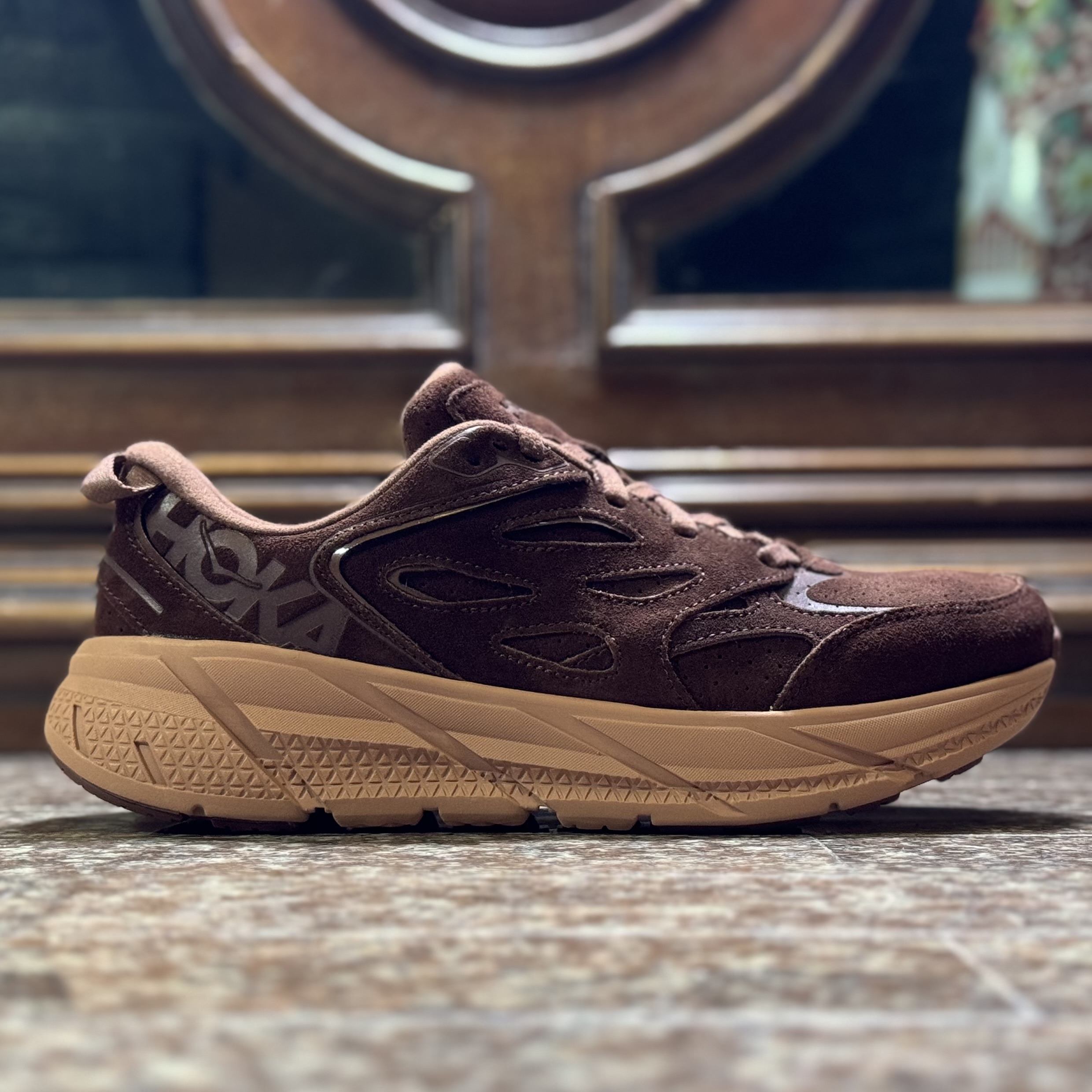 รองเท้า HOKA Clifton L Suede ‘Cappuccino’ (M9/9.5US)