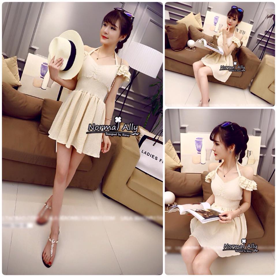 งานเดรสผ้าสวยค่ะ แพทเทิ้นน่ารัก