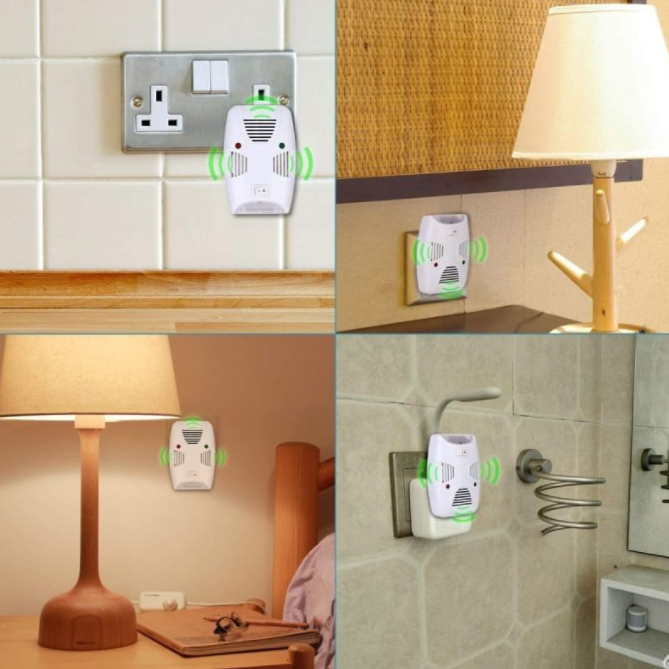 เครื่องไล่หนู/แมลง คลื่นโซนิคแม่เหล็กไฟฟ้า RIOOEX OUAD