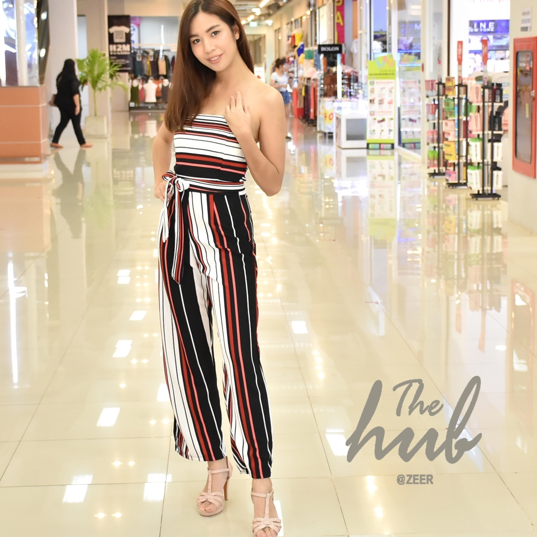 จั๊มสูทเกาะอกขายาว