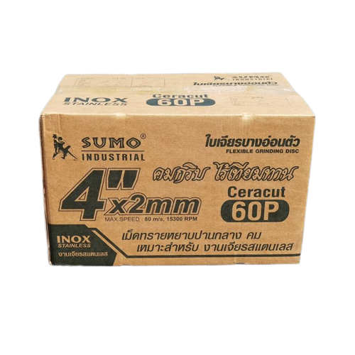 ใบเจียรสแตนเลส 4" หนา 2 มิล สีเขียว รุ่น Ceracut 60P SUMO