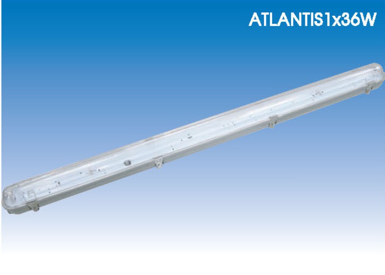 โคมไฟกันน้ำ กันฝุ่น 1x36W.T8 "BEC"