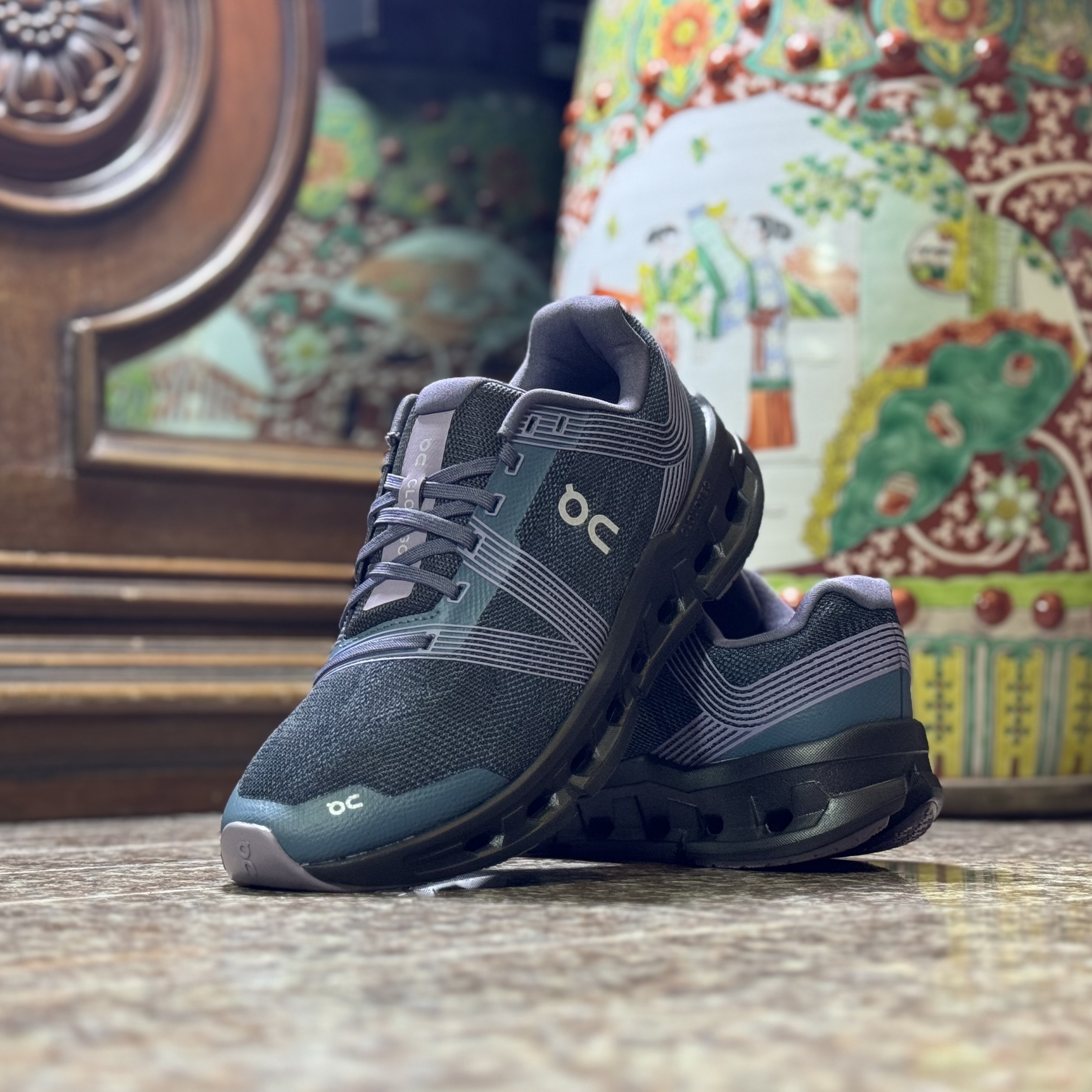 รองเท้าวิ่ง On CloudGo ‘Storm/Magnet’ #มือ2 (W8US) Women