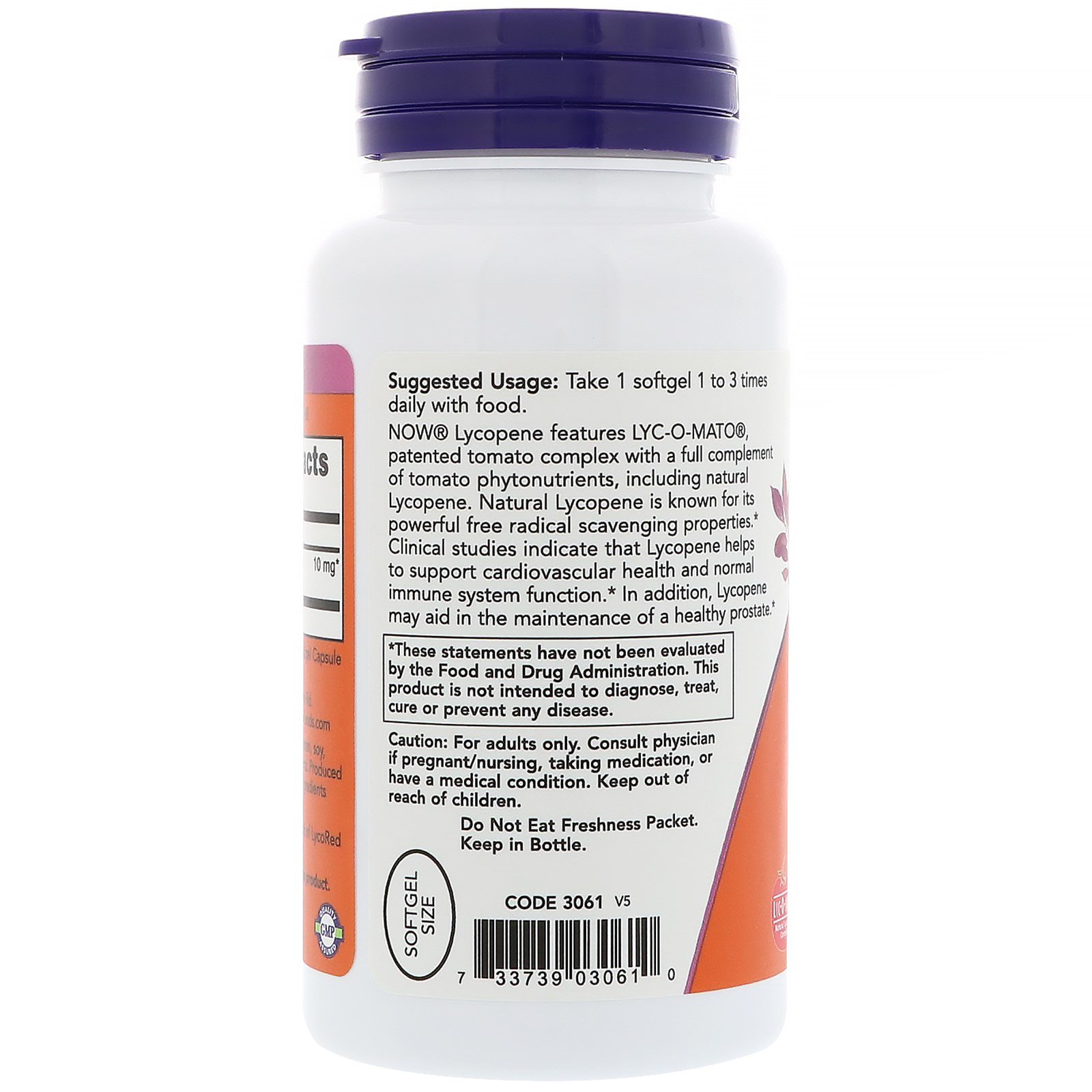 Now Foods, Lycopene, 10 mg, 120 Softgels