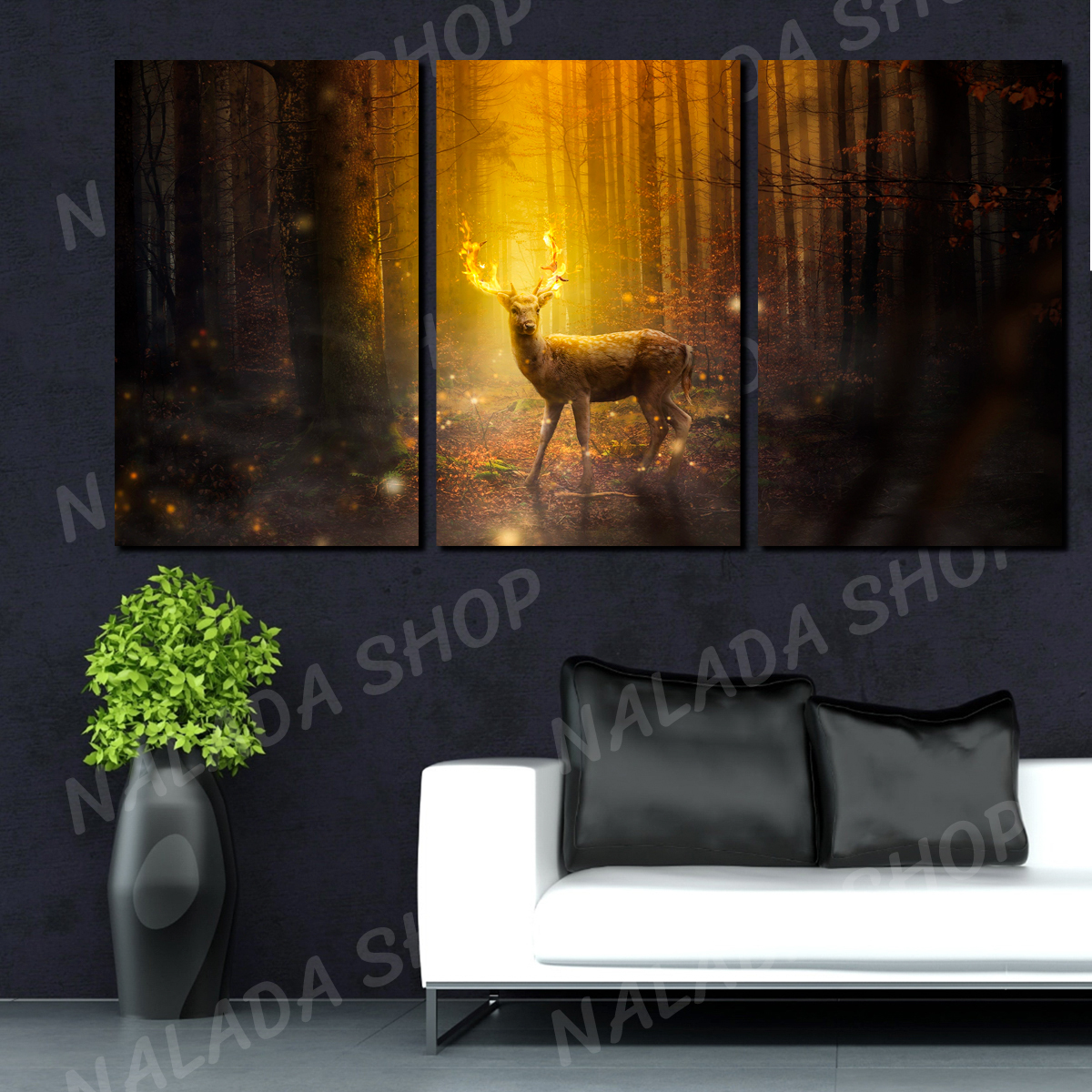 ภาพติดผนังผ้าใบแคนวาส สวย ความหมายดี 011